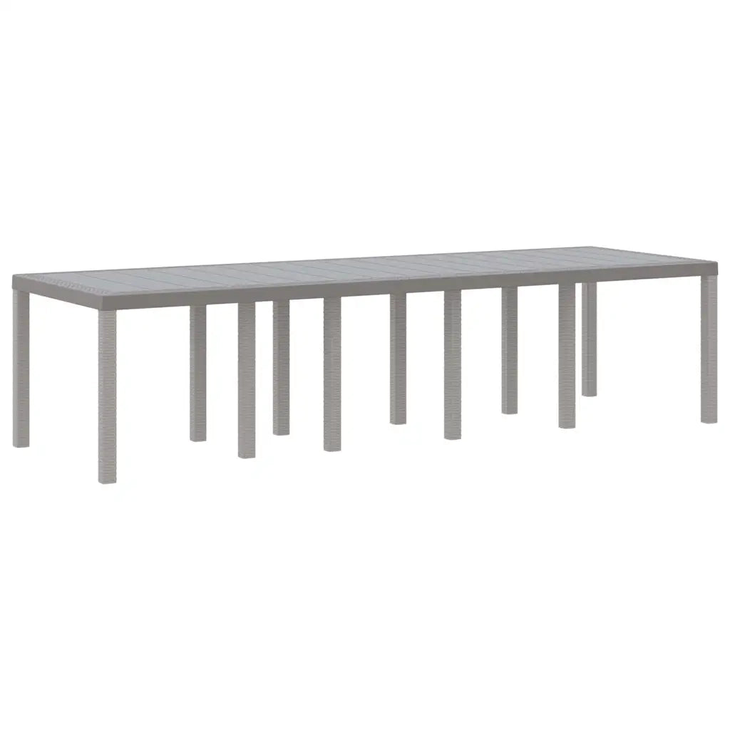 Set da Pranzo per Giardino Grigio chiaro e Antracite
