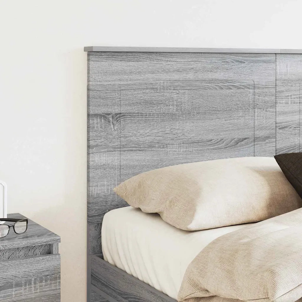 Testiera-Testata-Testiera Decorativa Grigio Sonoma 135 cm Legno multistrato 280803