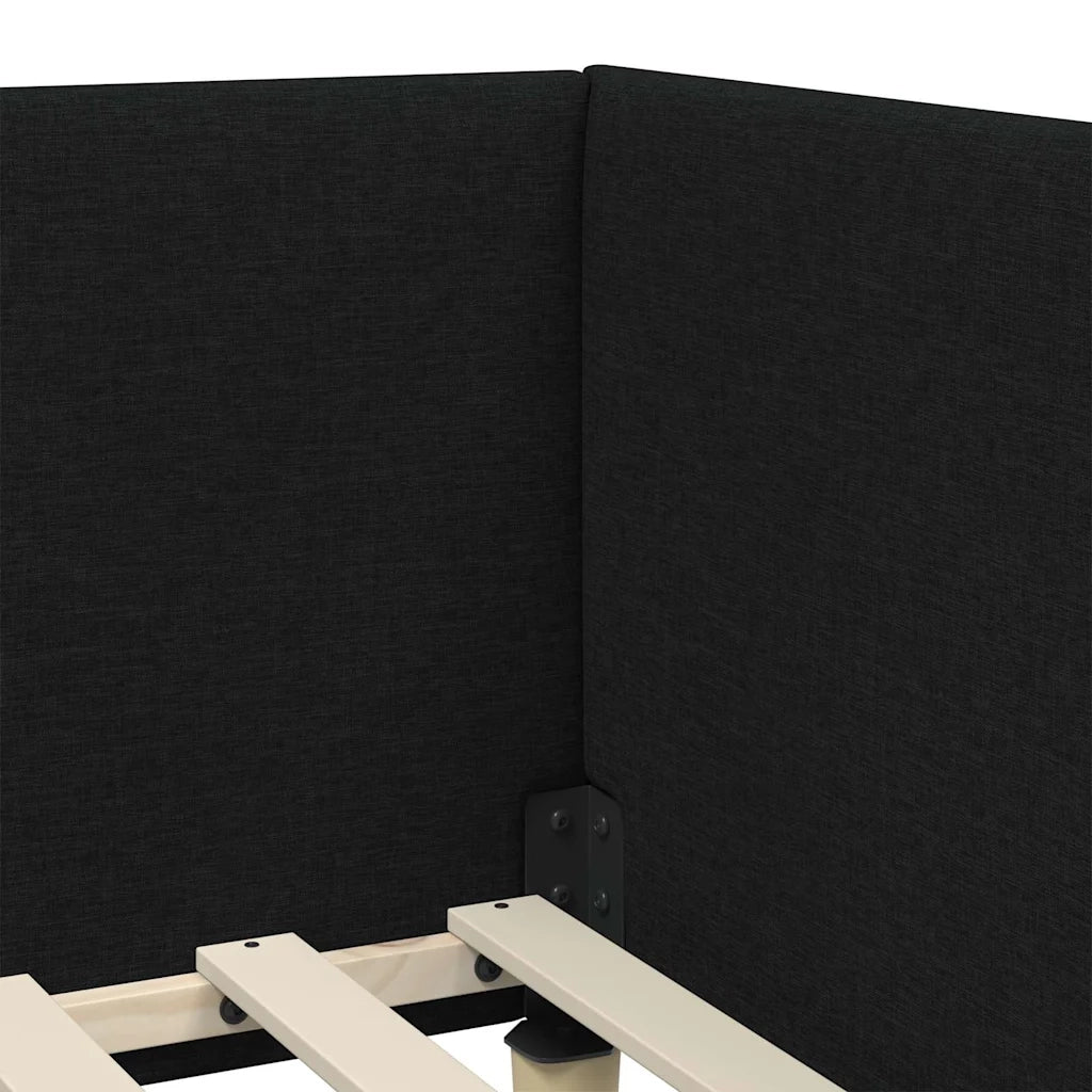 Struttura Letto Angolare con Materasso 2 pcs Verde Tessuto 3393727