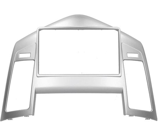 Pannello di Fascia per Radio - Pannello di Navigazione 2Din Stereo - Adatto per Cruze 2009-2011 - Materiale ABS - Colore Argento - Resistente ai Colpi - Pannello di Fascia per Cruscotto
