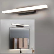 Trade Shop - Applique Moderno Nero Lampada Parete Led 9w 4000k Luce Specchio Bagno Vetro Satinato -