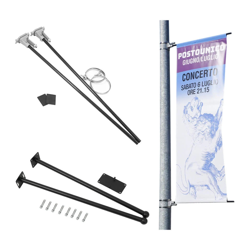 Porta Banner per pali e da parete - Solo Stampa per Parete