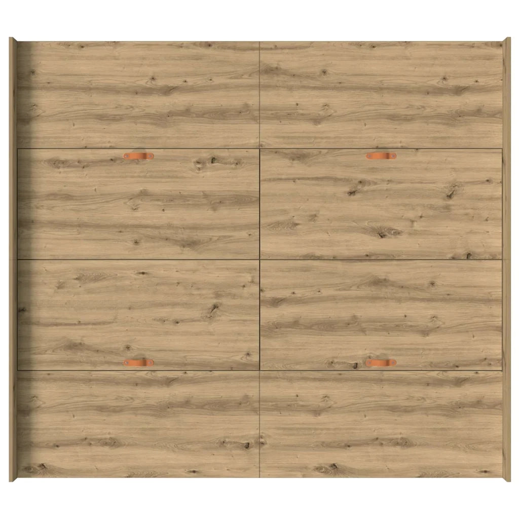 Struttura letto con contenitore Rovere artigianale 200 x 200 cm 3335268