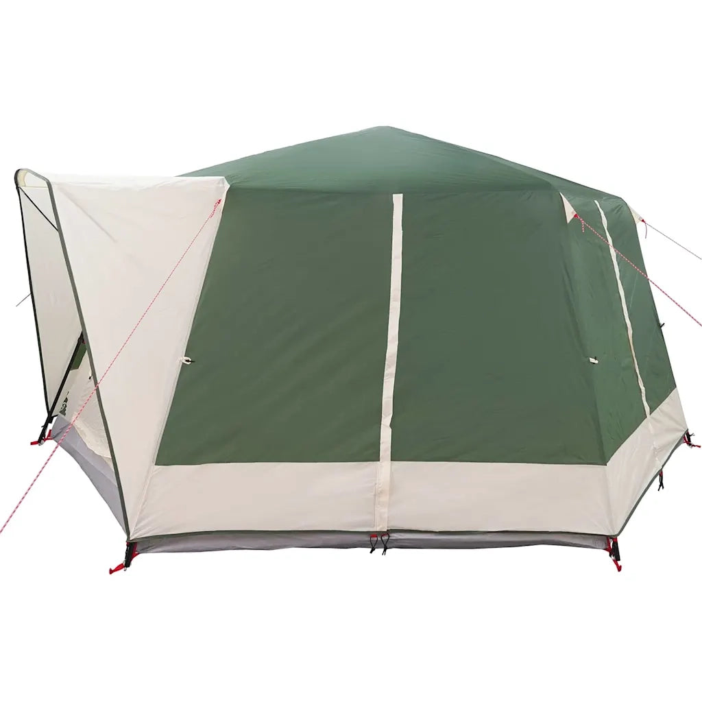 Tenda Cabina 7-Persone con tetto-Tenda da campeggio Verde 400 x 350 x 212 cm