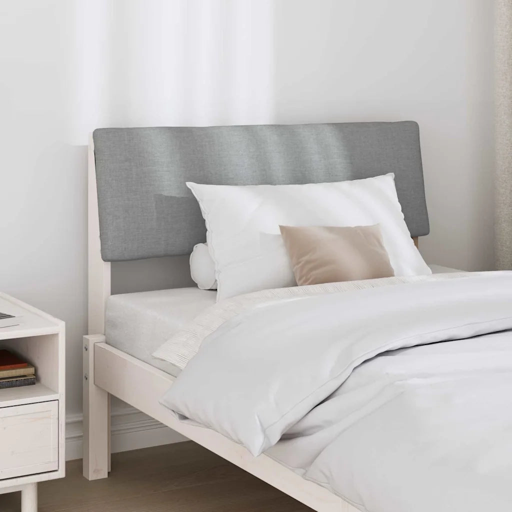 Testiera | Testata imbottita Grigio chiaro 90 cm Pino massello