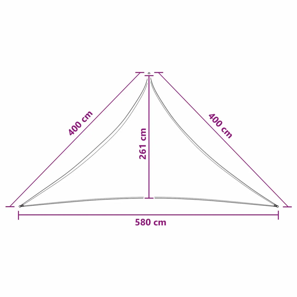 Vela Parasole | Telo Ombra | Vela da ombra 4 x 4 x 5,8 m HDPE
