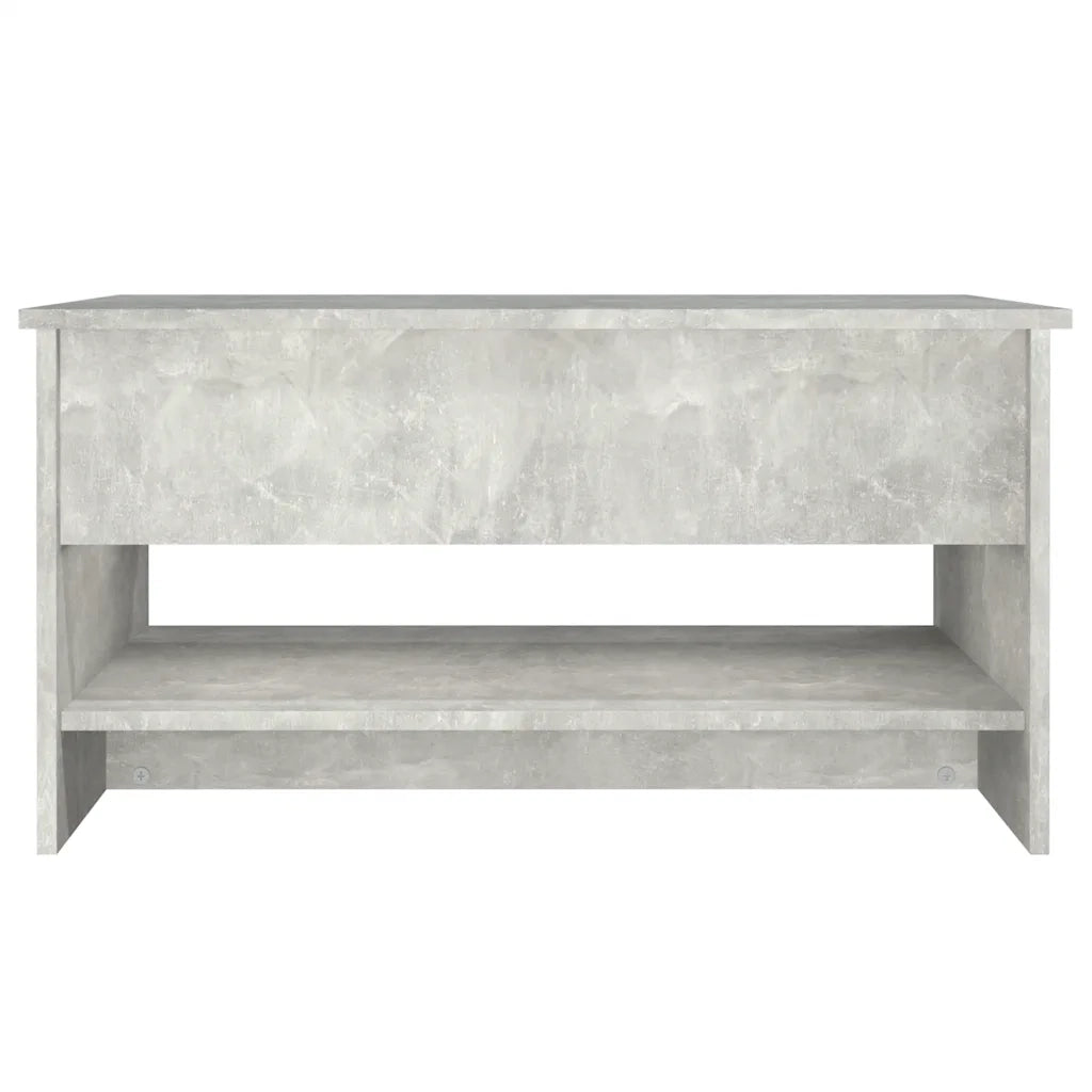 Tavolino da Salotto-Tavolino da soggiorno-Tavolo Grigio Cemento 80x50x40cm Legno Multistrato 854535