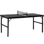 Tavolo da ping pong pieghevole ¨C zephmum ¨C nero 152x76x72 cm