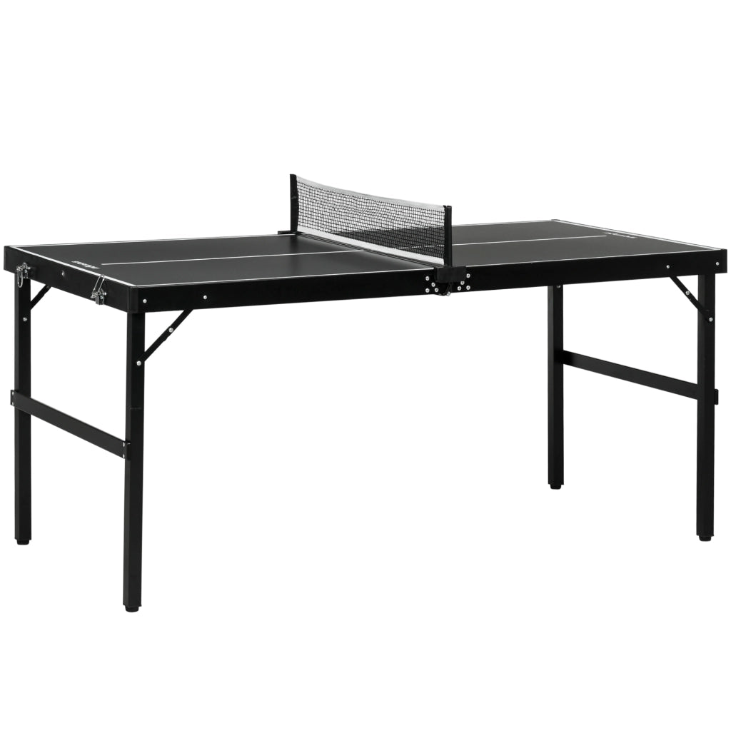 Tavolo da ping pong pieghevole ¨C zephmum ¨C nero 152x76x72 cm
