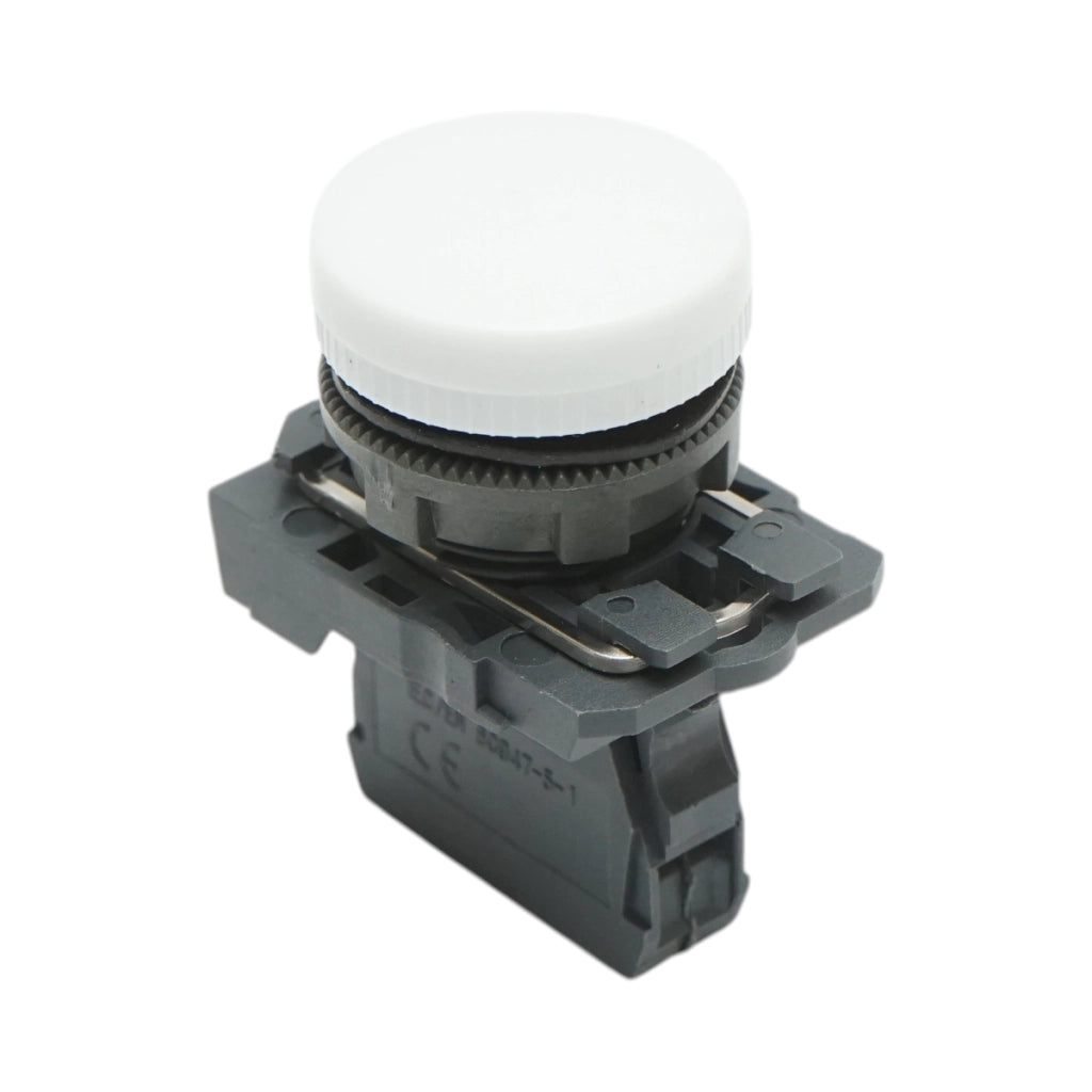 Indicatore di segnale LED bianco 1NO+1NC, 220V, 14mA, TB5 Breckner Germany