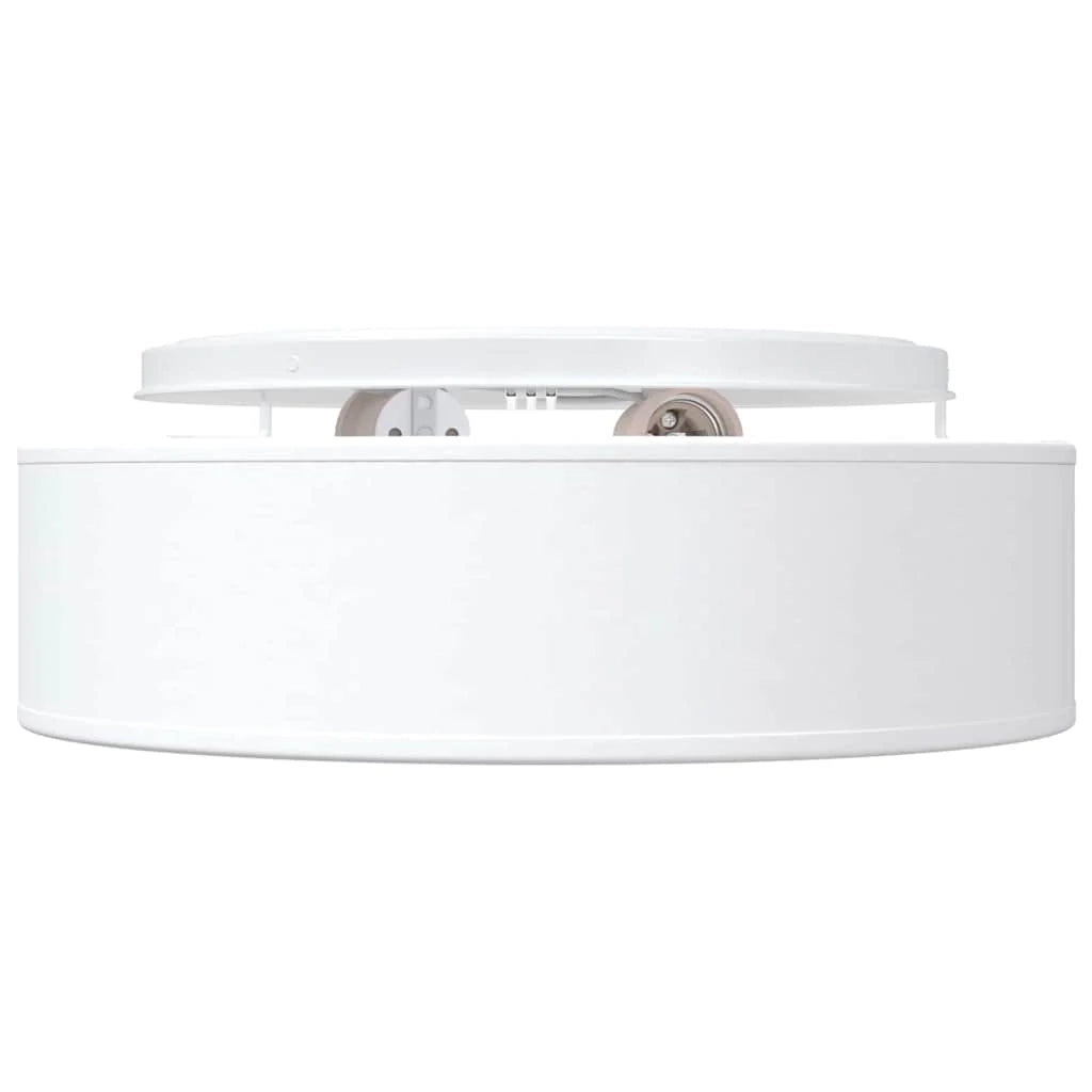 Lampada da soffitto moderna orientabile 38 x 38 x 13 cm illuminazione funzionale minimalista in tessuto bianco 02_0058424