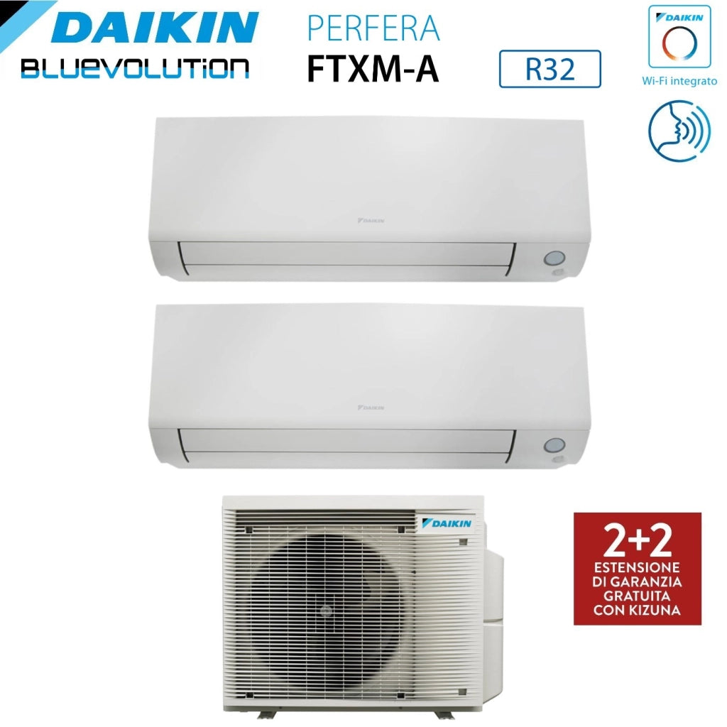 Condizionatore Dual Split Daikin Perfera All Seasons 5+9 con 2MXM40A R-32 Wi-Fi Integrato Garanzia Italiana