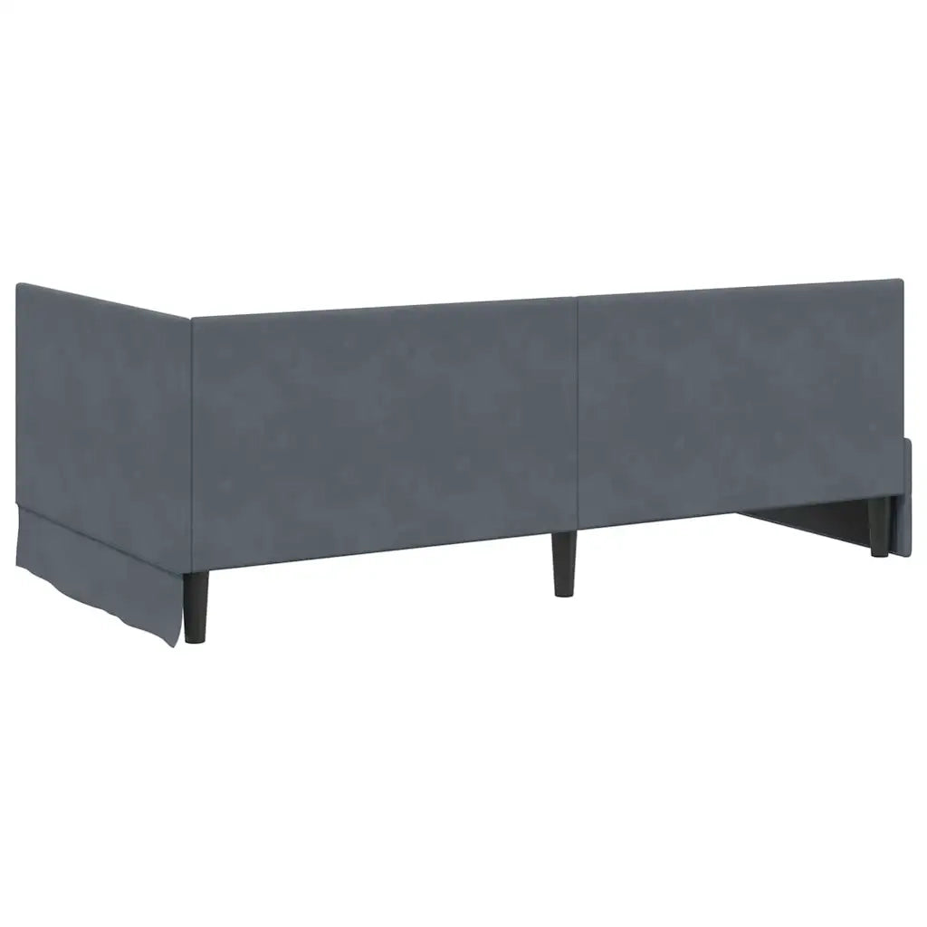 Struttura Letto Angolare con Materasso 2 pcs Grigio Velluto 3393929