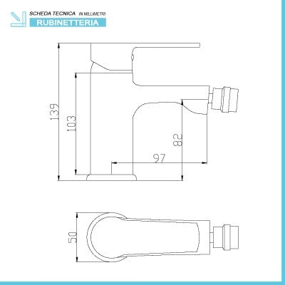 Set miscelatori lavabo e bidet cromato con scarico incluso Juliette