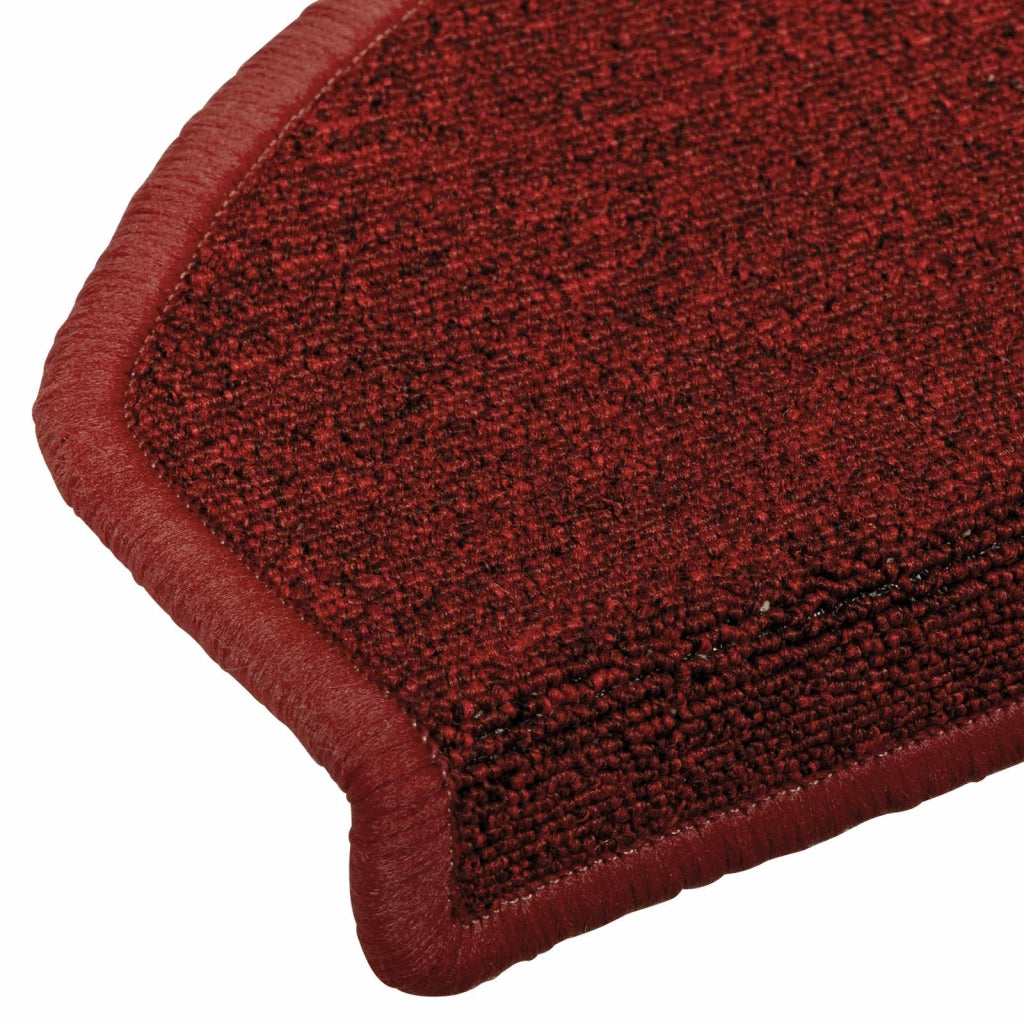 Tappetini per scale autoadesivi 15 pcs Rosso Bordeaux 42038649