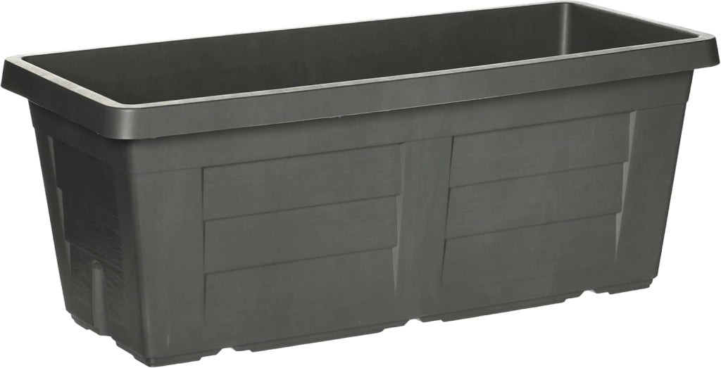 FIORIERA RETTANGOLARE cm  80 x 40 x 34 - antracite (senza sottovaso)  - BAMA
