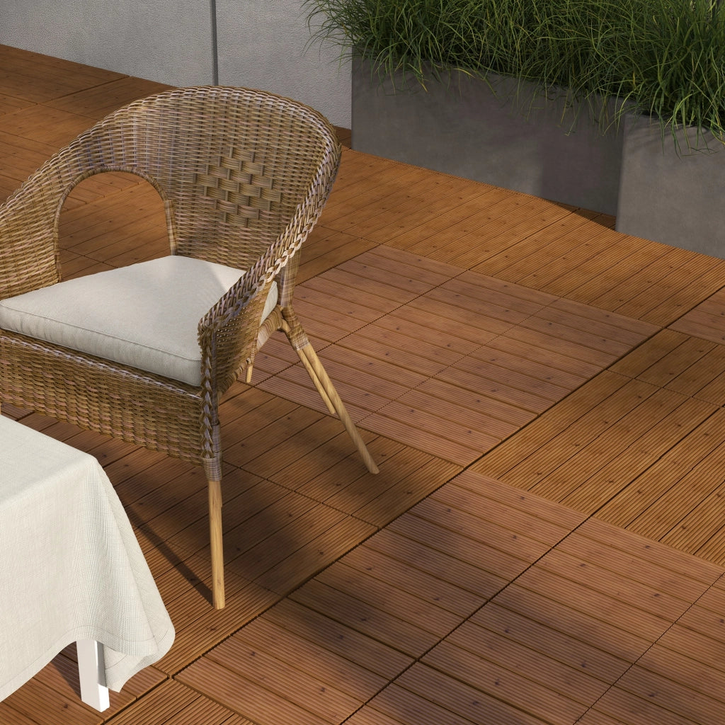 Griglia per Terrazza ¨C Minimal ¨C 12 Pezzi, 1.08 m2, Embo?tables