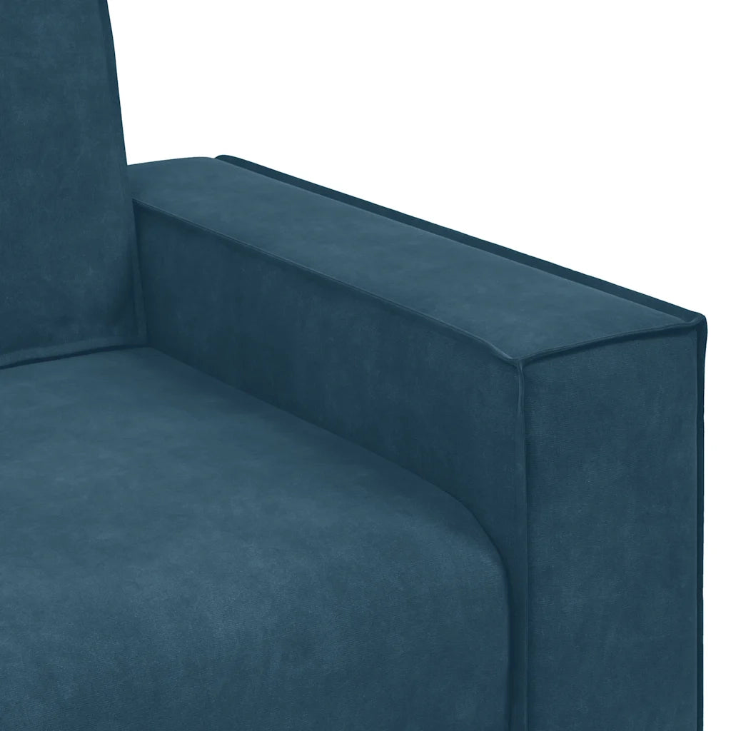 Divano Sedia Blu 100x78x84 cm Velluto 4105009