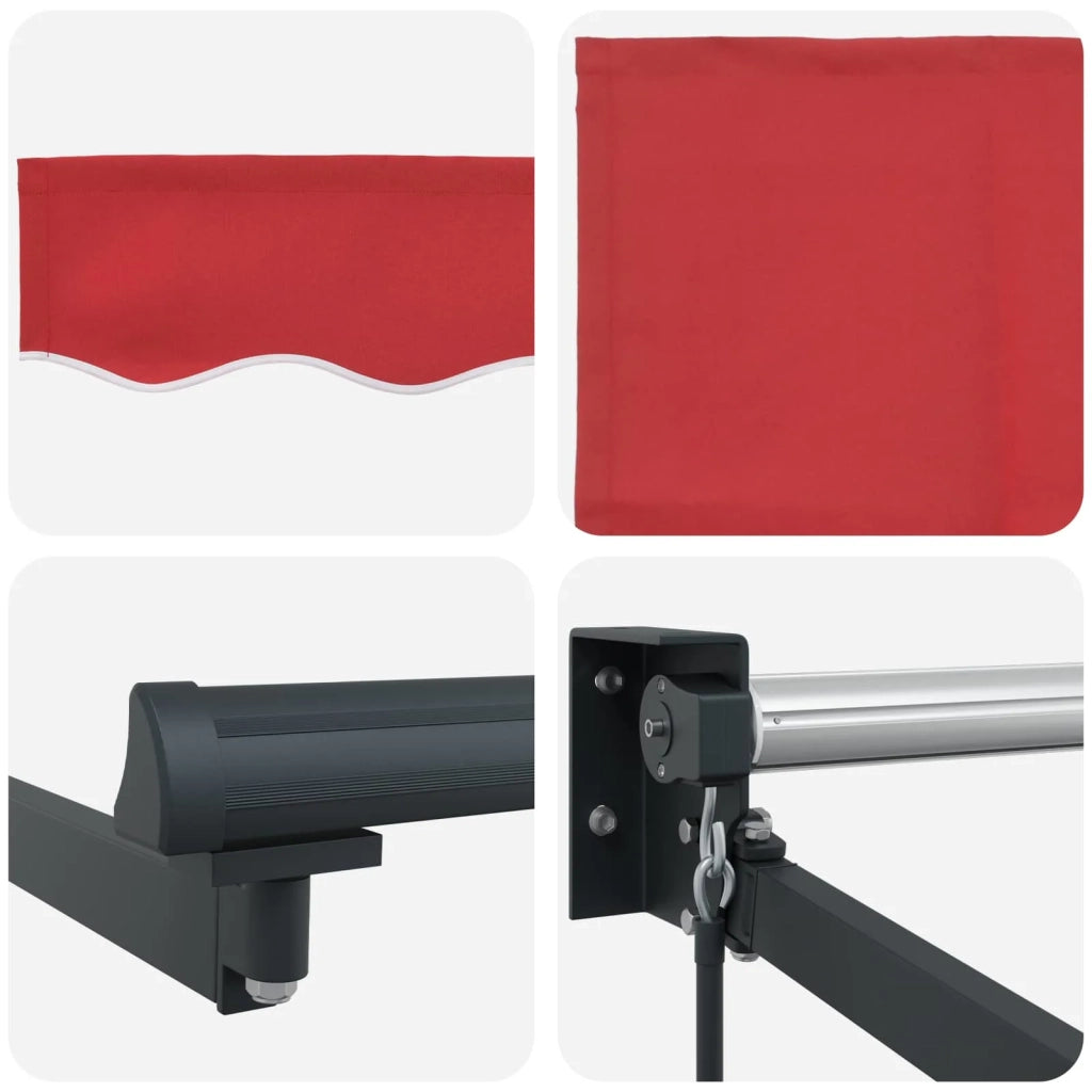 Tenda da Sole Rosso 300 x 250 x 165 cm Poliestere 3330151