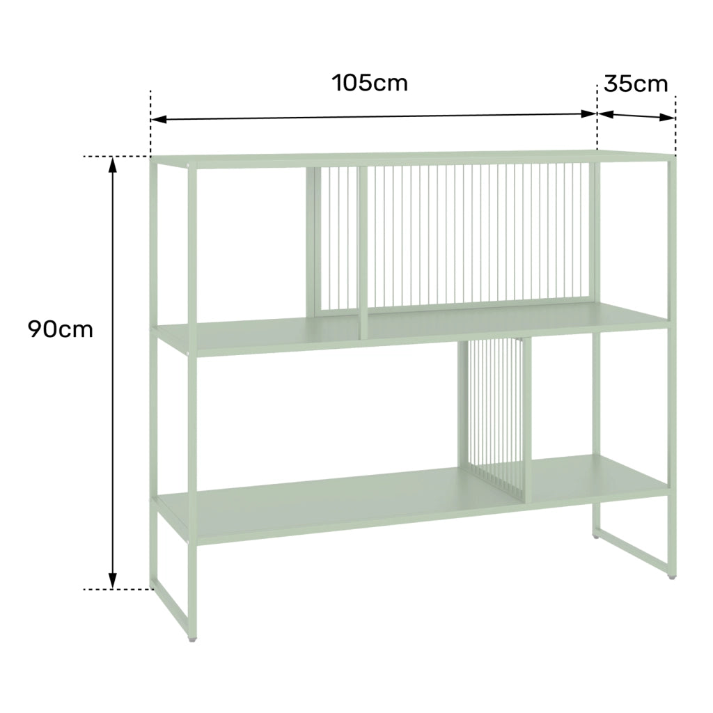 Scaffale in metallo rosa antico EMILIA