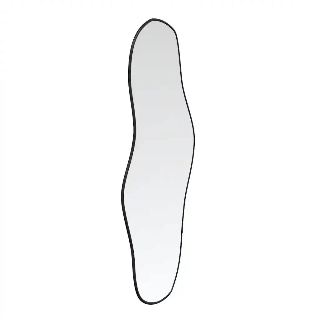 Specchio da Parete-Specchio a muro Nero 100x45 cm