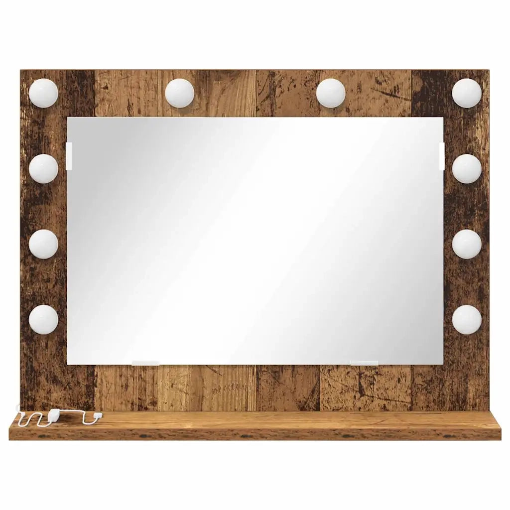 Specchio da Vanit¨¤ Rettangolare Legno vecchio 60 x 45 x 18 cm