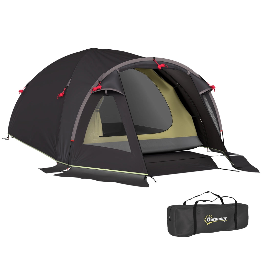 Tenda da campeggio per 2 persone ¨C zephmum ¨C Nero UV50+ tunnel con avancorpo