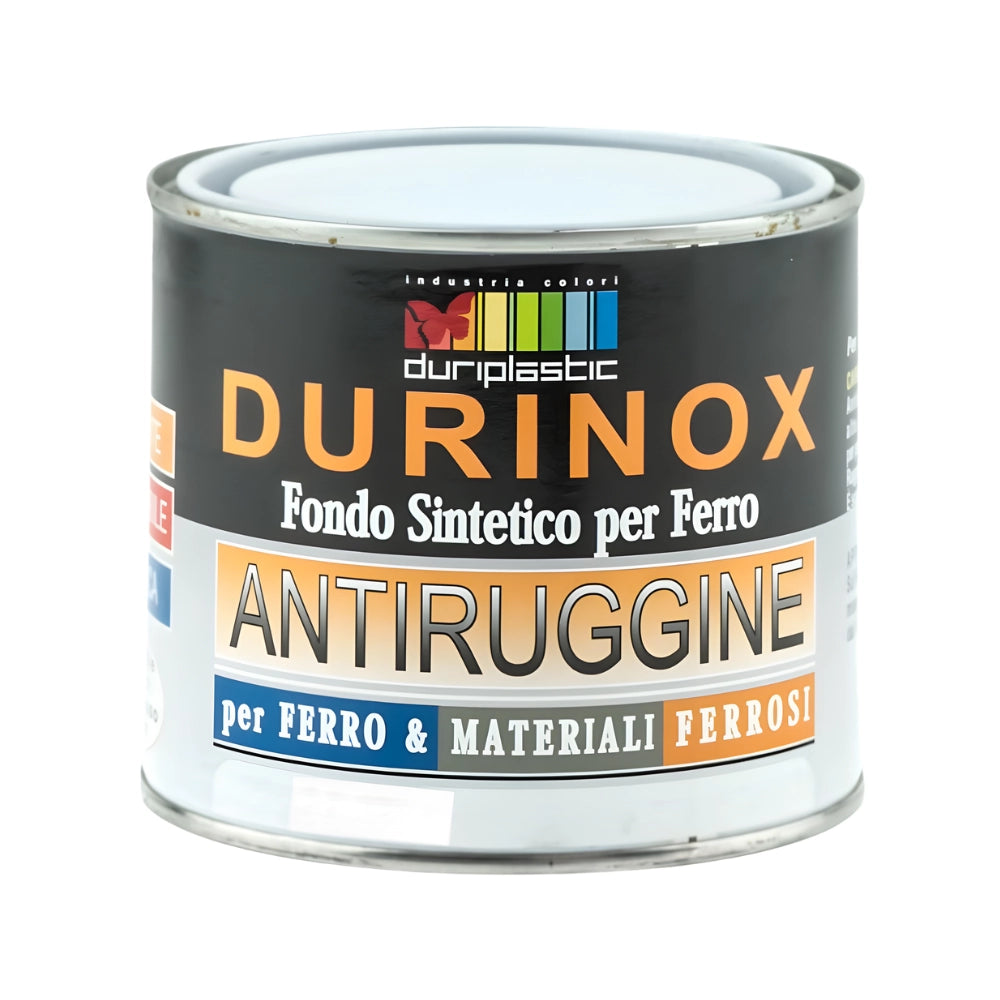 Durilux antiruggine sintetico fondo per ferro di alta qualità *** formato 0,5 l, colore- bianco 500 ral 9010, confez...