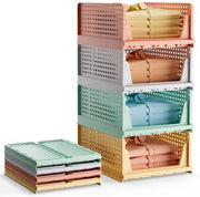 4-pack di cassetti organizzatori per armadio, cassetti organizzatori in plastica, divisori di cassetto esternamente estensibili per armadio, armadio per magazzino, cabina lavanderia