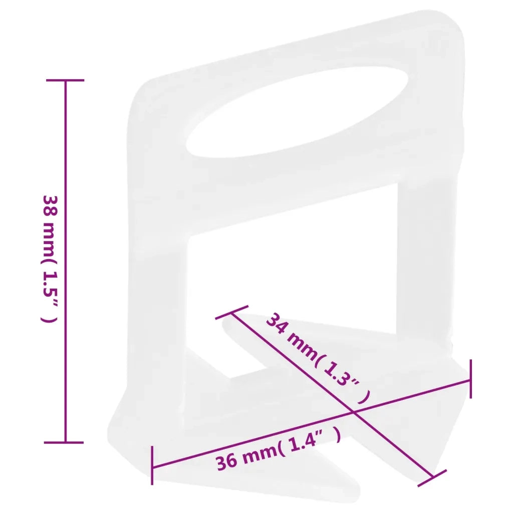 Sistema di Livellamento per Piastrelle 250 Cunei 500 Clip 3 mm CFW8596743