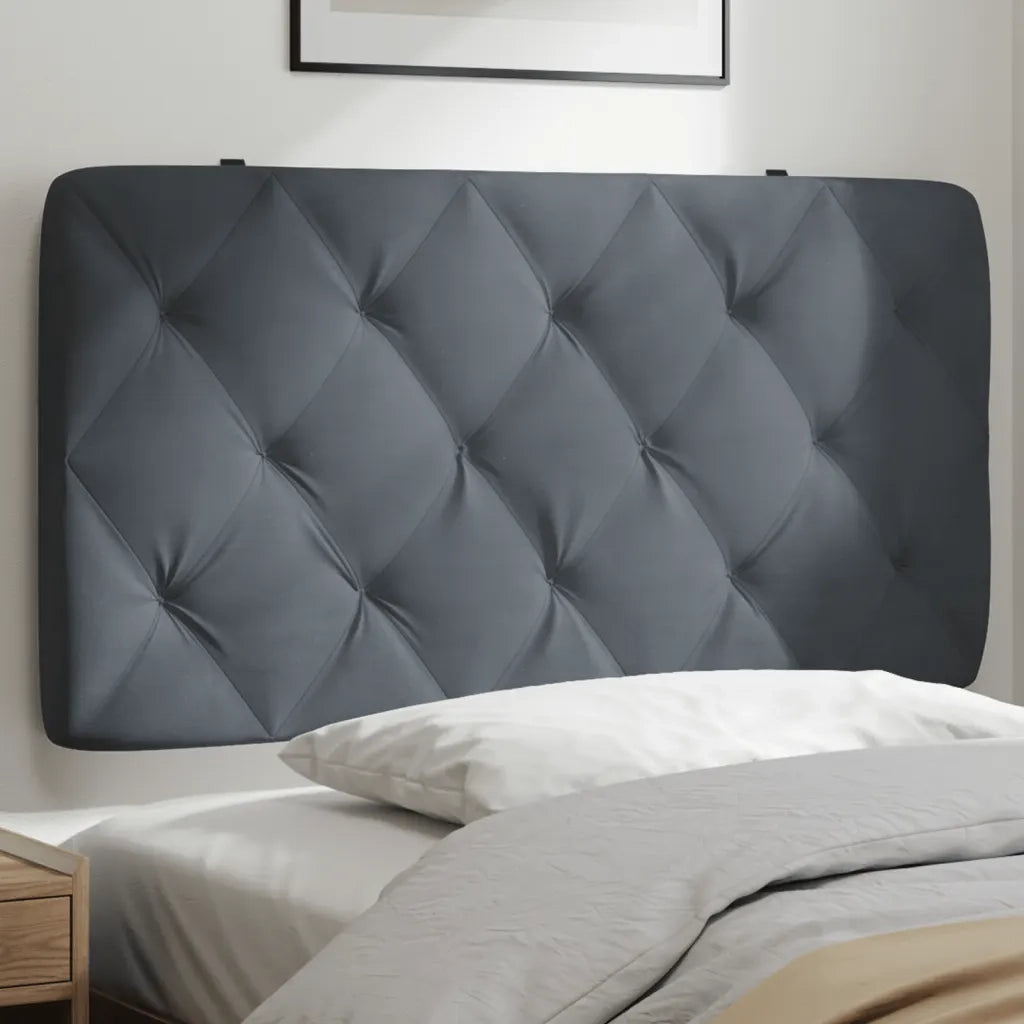 Cuscino testiera Grigio Scuro 100 cm in Velluto 3207723