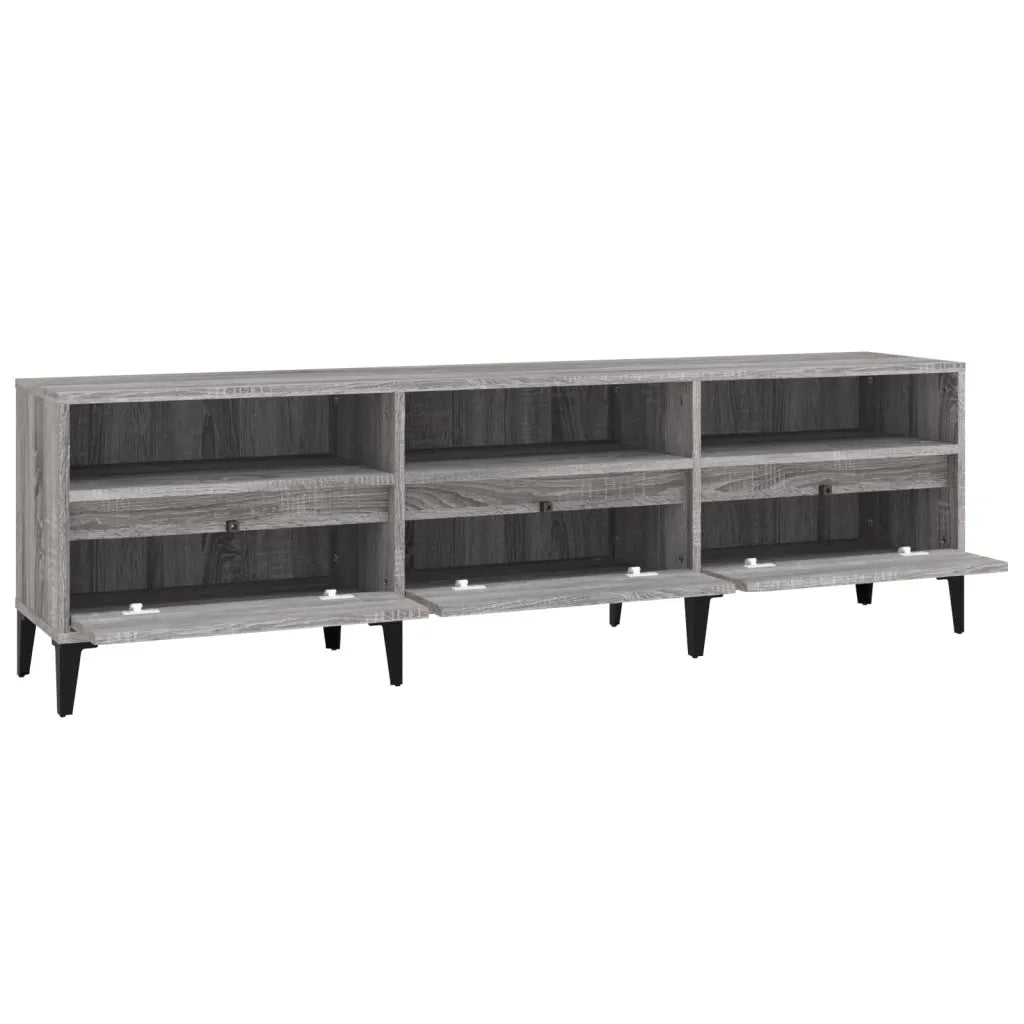 Mobile Porta TV Grigio Sonoma 150x30x44,5 cm Legno Multistrato 831923