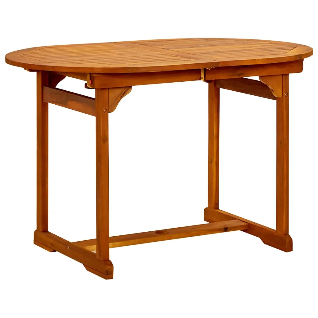 Set Mobili da Pranzo per Giardino 7 pz Legno Massello di Acacia 120-170 cm 3079644