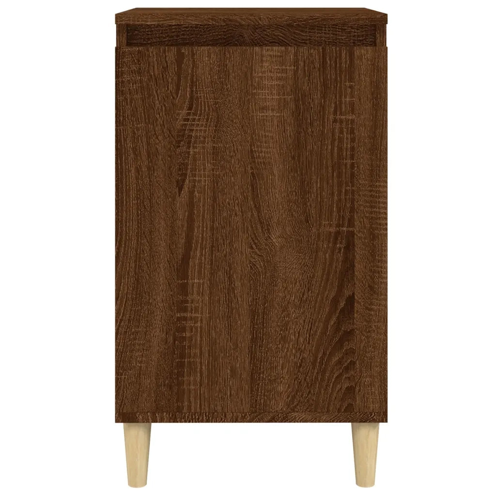 Comodini 2 pz-Set di 2 Tavolino da notte Rovere Marrone 40x35x70 cm in Legno Multistrato 830605