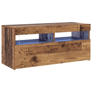 Mobile TV | Armadietto TV | Mobile Porta TV con LED Legno Antico 90x35x40 cm Multistrato