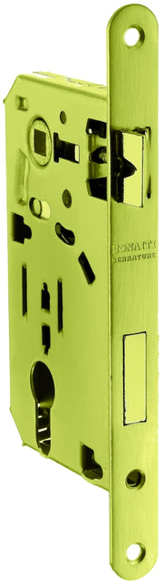 Bonaiti SERRATURA LEGNO PATENT INF. B/TONDO Art. 290 - ottonato lucido E.50