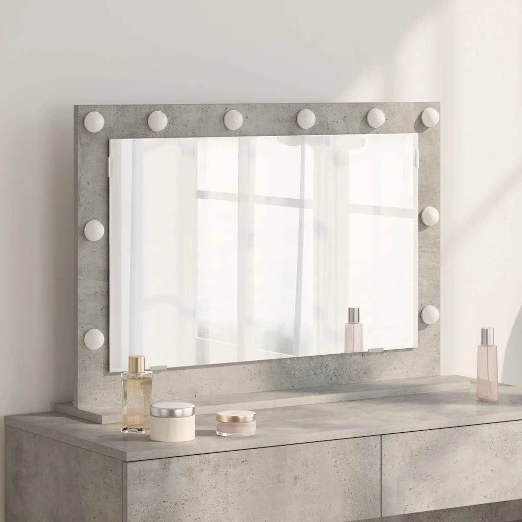 Specchio da Vanit¨¤-Specchio da Trucco Grigio cemento 80 x 55 x 18 cm