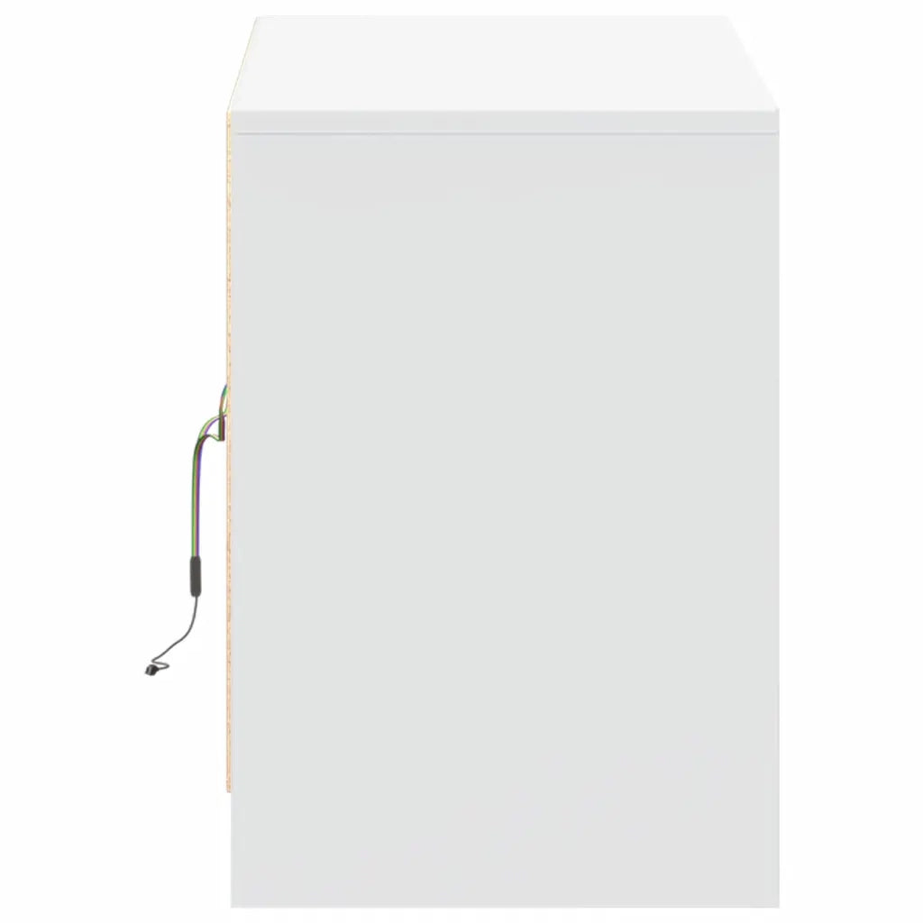 Mobile TV | Armadietto TV | Mobile Porta TV con LED Bianco 100x34x50 cm in Truciolato
