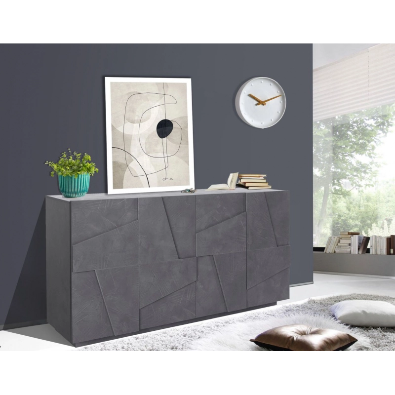 Credenza Ping 160 – 4 ante – Ardesia
