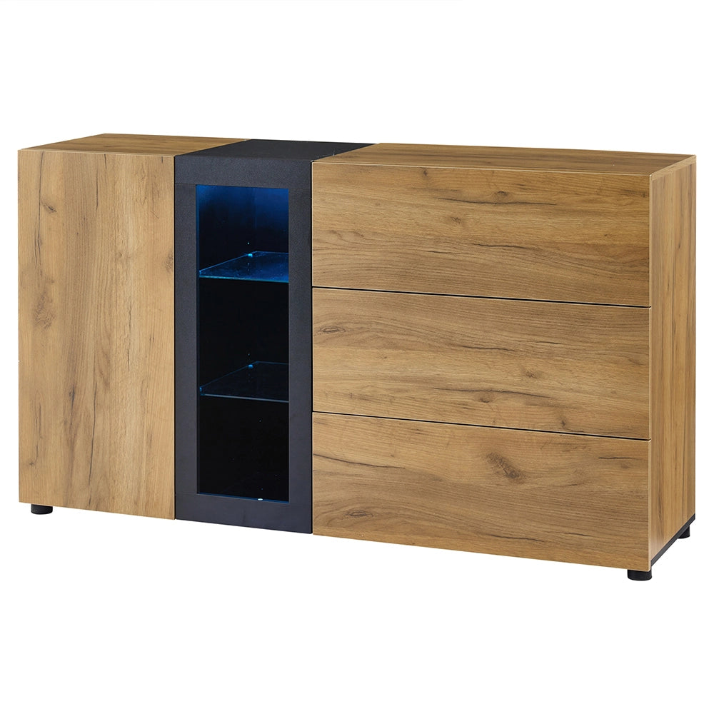 Console - Xylo - 3 cassetti vetrina 140cm moderno