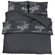 Set Copripiumino Nero 260x220 cm in Cotone CFW7361329