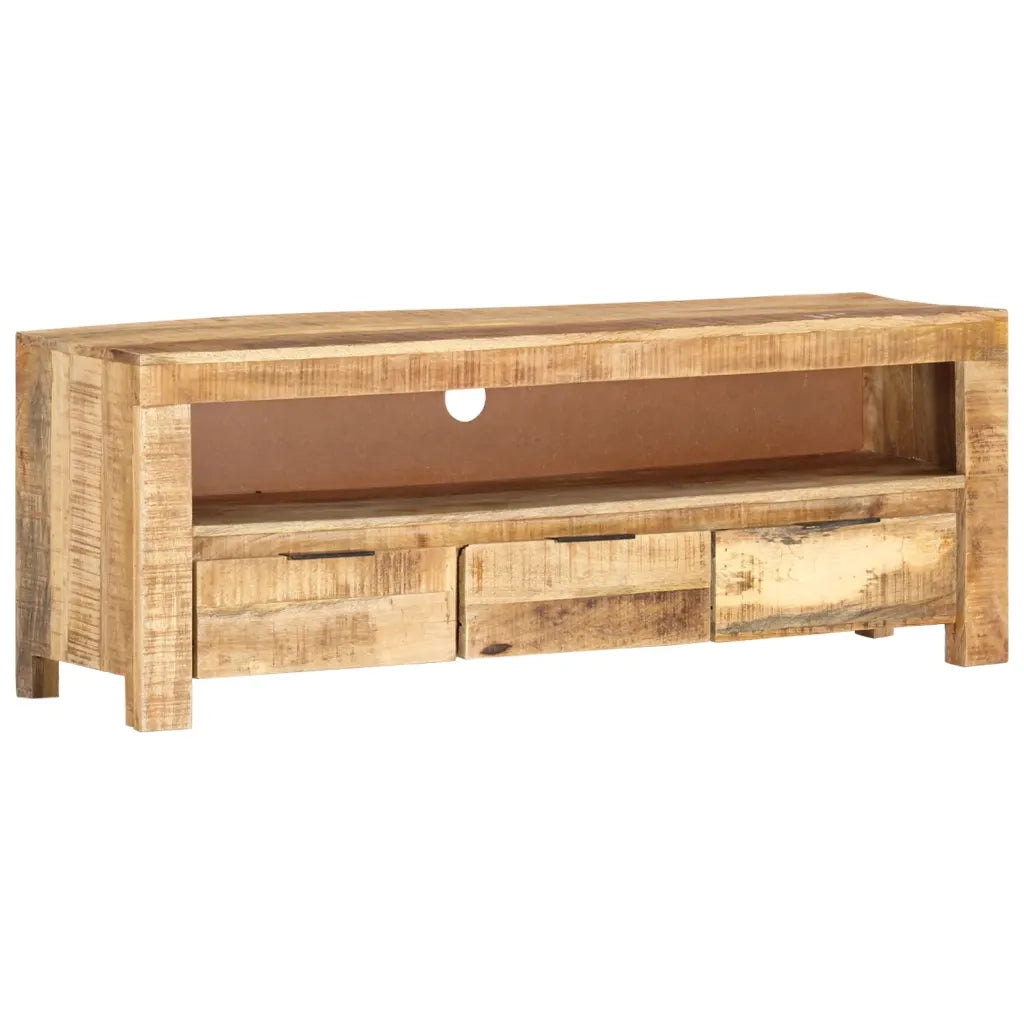 Mobile TV | Armadietto TV | Mobile Porta TV 110x30x40 cm in Legno di Mango Grezzo
