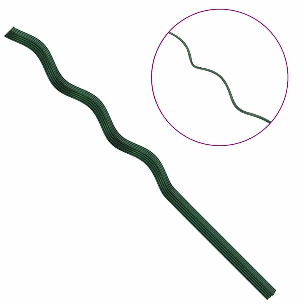 Supporto per piante 20 pcs Verde 110 x 0.6 x 0.6 cm Acciaio 4107056