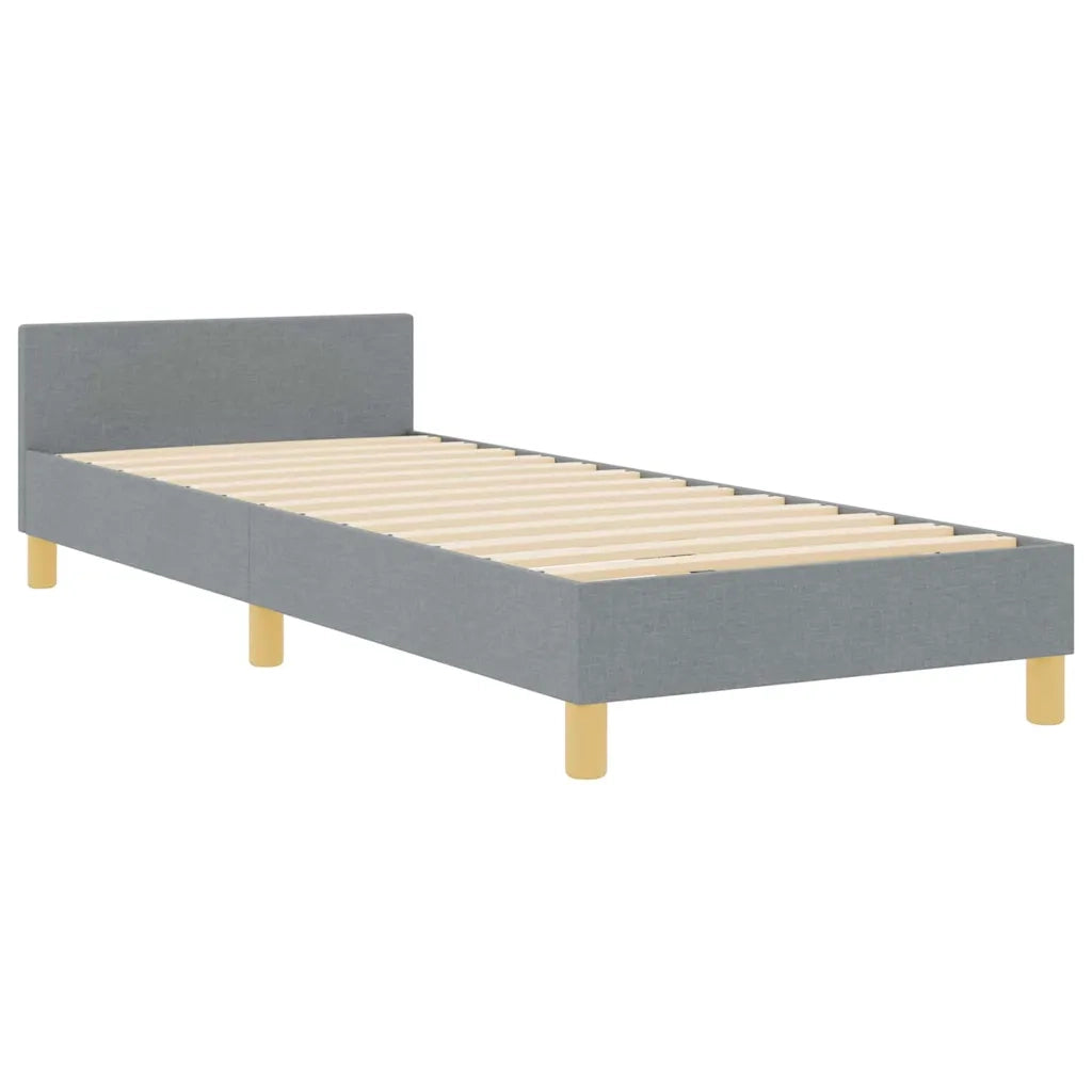 Struttura del letto Grigio chiaro 80 x 200 cm Tessuto 3344760