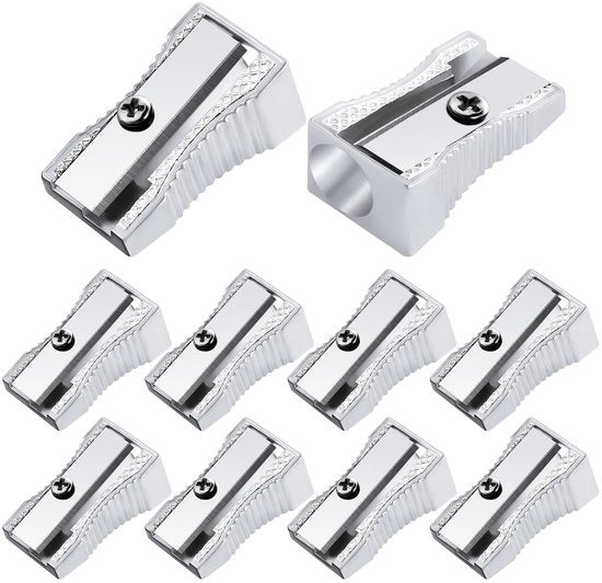 Puntaspillo Antiscivolo - Set da 10 - Argento - Alluminio