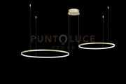 SOSPENSIONE MULTIPLA 2 LED SOEL ORO 3000K MAX 3960LM 66W DIMMERABILE D.60-80CM