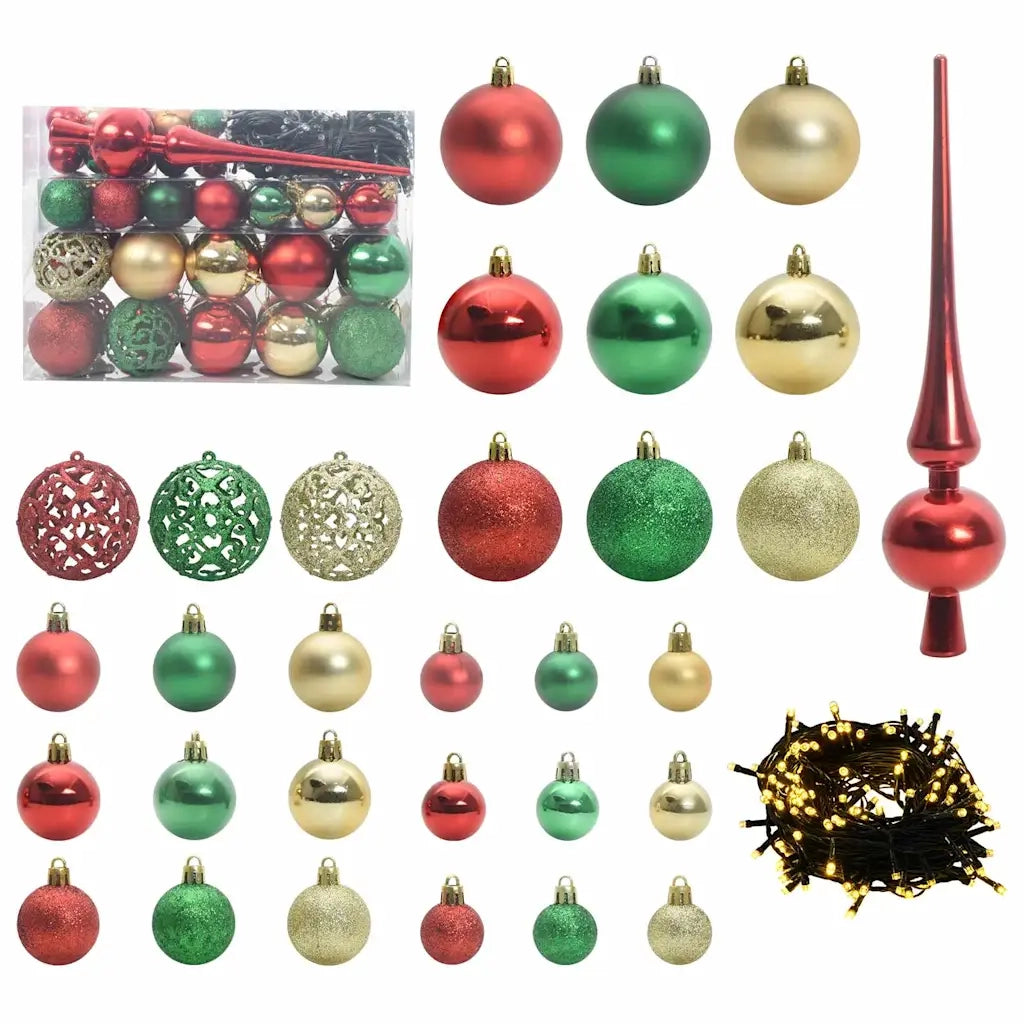 Albero di Natale | Decorazioni natalizie con 150 LED con supporto Verde 150 cm PE