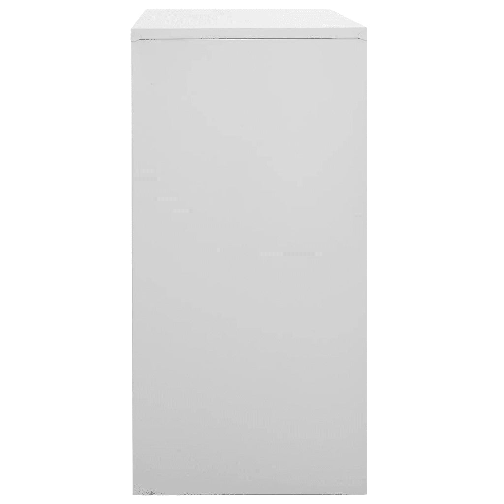 Armadietto con Chiave Grigio Chiaro 90x45x92,5 cm in Acciaio 336436