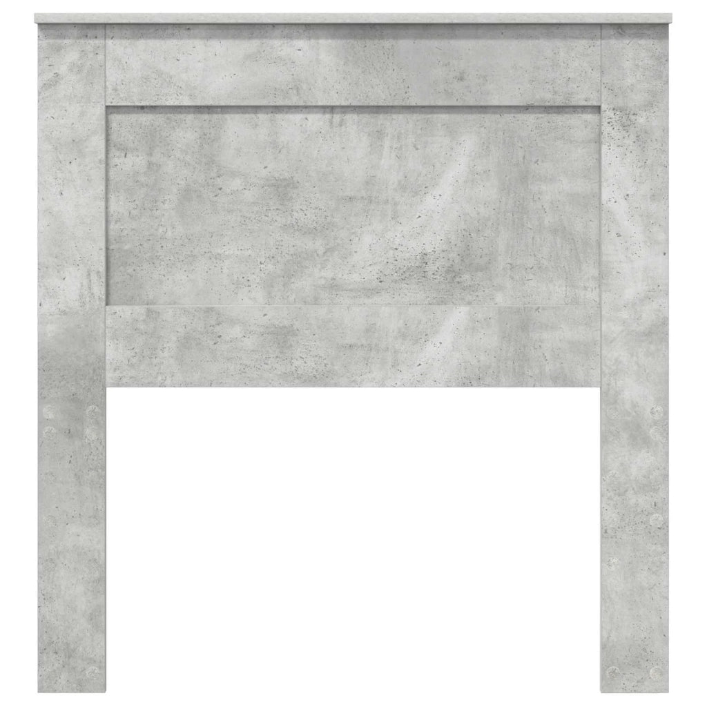 Testiera | Testata con Testiera | Testata Grigio cemento 80 cm Legno multistrato