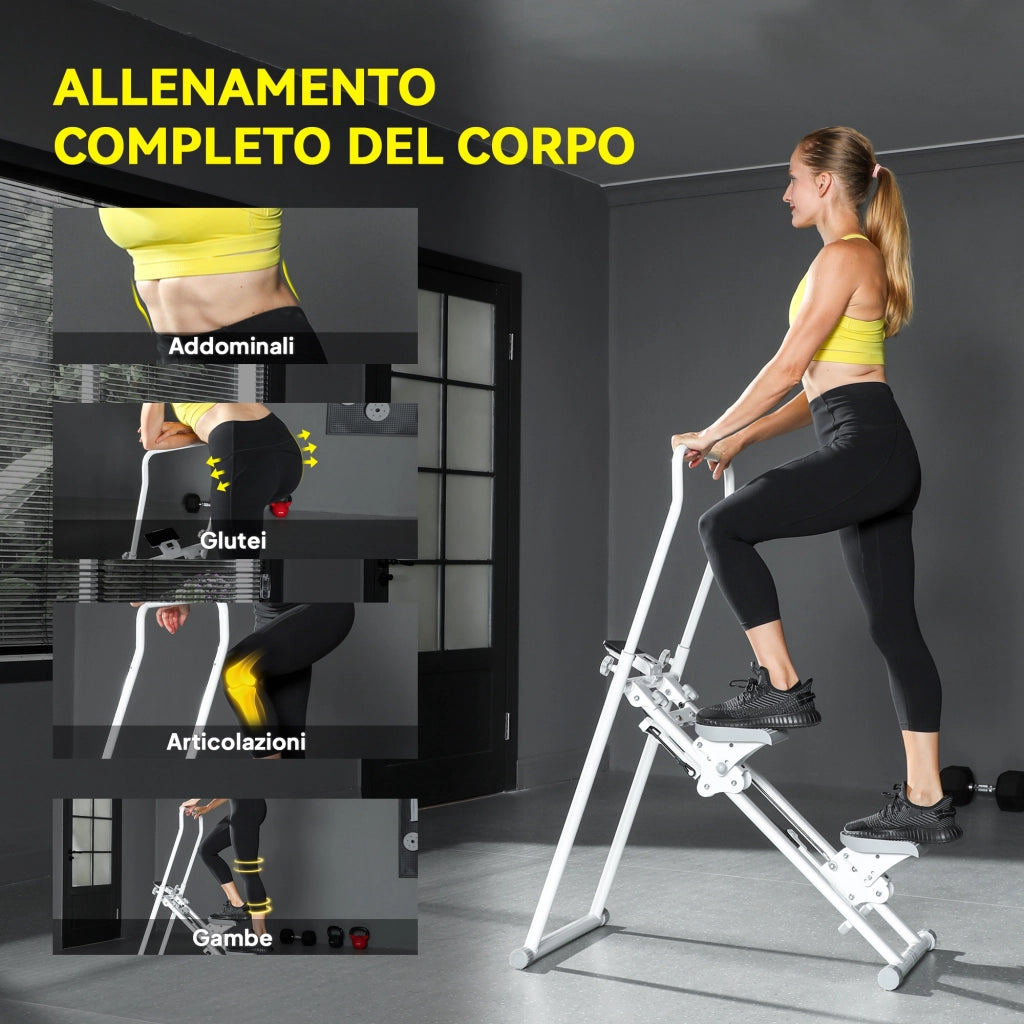 Stepper Verticale Pieghevole ¨C Minimal ¨C Bianco